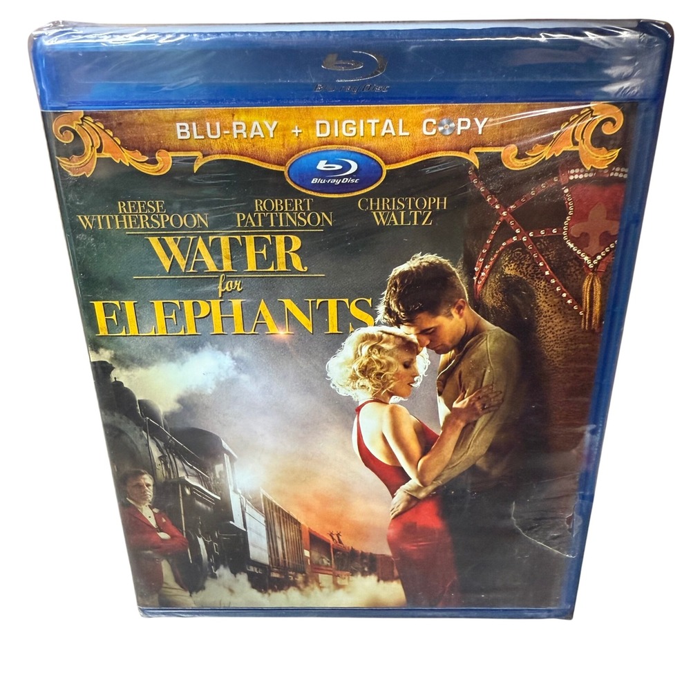 Water for Elephants Blu Ray Digital Copy Reese Witherspoon Robert Pattinson‎ Chr